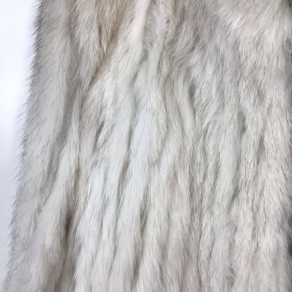 Vintage Blue Fox Fur Coat Jacket Sz Large ~XL - Picture 3 of 9